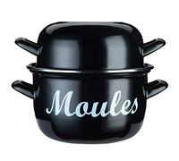 KitchenCraft World of Flavours Grande marmite à moules traditionnelle, émail, 25 cm, 5,5 L