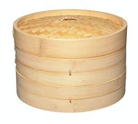 Panier Vapeur en bambou 2 étages D25 cm