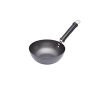 KitchenCraft World of Flavours - Wok Antiadhésif pour Plaques à Induction/Petite Poêle à Frire, Acier au Carbone, 20 cm