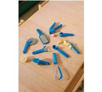 KITCHENWARE STUDIO - Pack de 9 ustensiles de cuisine - Bleu cobalt Bleu