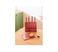 KITCHENWARE STUDIO - Set de 2 planches à découper et de 4 couteaux de cuisine - Terracotta