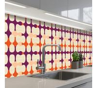 KitchenYeah© Credence Adhesive Pour Cuisine 60x400 cm Panneau Mural Adhesif Fond De Hotte Plaque Pvc Murale Peel And Stick Protege Mur Moderne - à motifs - coloré