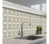 KitchenYeah© Crédence Adhésive Résistant À La Chaleur 60x500 cm Protection Mur Cuisine Panneaux Muraux Adhesif Panneau Decoratif Interieur Motif - Classique - Coloré