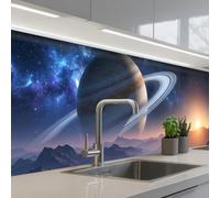 KitchenYeah© Crédence Adhésive Résistant À La Chaleur 80x400 cm Protection Mur Cuisine Panneaux Muraux Adhesif Panneau Decoratif Interieur Fantaisie - Cosmos - Paysage