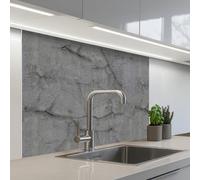 KitchenYeah© Credence Cuisine 80x100 cm Adhesif Protection Mur Plaque De Cuisson Plastique Rigide Revetement Murale À Coller Ancien - Béton