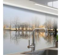 KitchenYeah© Credence Cuisine Sur Mesure 60x80 cm Plaque Adhesive Murale Panneau Decoratif Interieur Peel And Stick Mural Protection Mur Eau - Arbres - Nature - Paysage