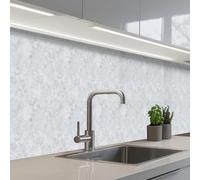 KitchenYeah© Credence Cuisine Sur Mesure 80x500 cm Plaque Adhesive Murale Panneau Decoratif Interieur Peel And Stick Mural Protection Mur Gris - Effet terrazzo - Béton
