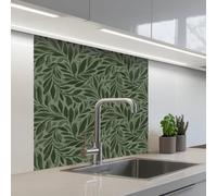 KitchenYeah© Credence Cuisine Sur Mesure 80x80 cm Plaque Adhesive Murale Panneau Decoratif Interieur Peel And Stick Mural Protection Mur Feuilles - Bio - Vertes