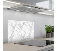 KitchenYeah© Credence Cuisine Sur Mesure Plaque Adhesive Murale Panneau | 40x60 cm - Decoratif Interieur Peel And Stick Mural Protection Mur Marbre - Pur - Gris - Veines