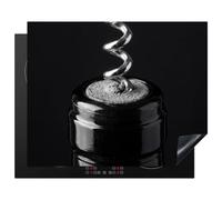 KitchenYeah© Protection Pour Plaque Induction Deco Cuisine Protégé Cache | 65x52 cm - Cuisson Vitroceramique Tire-bouchon - Vin - Noir - Blanc