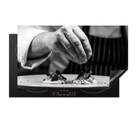 KitchenYeah© Protège Plaque Induction Deco Cuisine Accessoire Pratique | 91x52 cm - Protection De Vitroceramique Kitchen Gadget Chef - garniture - plat