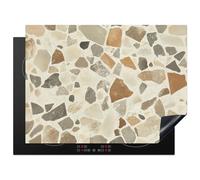 KitchenYeah© Protege Plaque Induction Decoration Cuisine Tapis de | 71x52 cm - Protection Pour Plan De Travail Cuisson Protégé Pierres - Terrazzo - Décoration - Tuiles