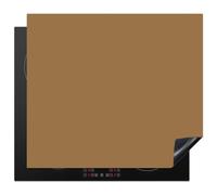 KitchenYeah© Protège Plaque Induction Protecteur Cuisiniere Decoration | 58x51 cm Deco Cuisine Accessoire Pratique Protection De Vitroceramique Kitchen Gadget Sahara - Terre - Orange