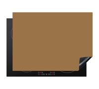KitchenYeah© Protège Plaque Induction Protecteur Cuisiniere Decoration | 70x52 cm Deco Cuisine Accessoire Pratique Protection De Vitroceramique Kitchen Gadget Sahara - Terre - Orange
