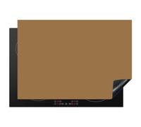 KitchenYeah© Protège Plaque Induction Protecteur Cuisiniere Decoration | 75x52 cm Deco Cuisine Accessoire Pratique Protection De Vitroceramique Kitchen Gadget Sahara - Terre - Orange