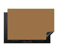 KitchenYeah© Protège Plaque Induction Protecteur Cuisiniere Decoration | 77x51 cm Deco Cuisine Accessoire Pratique Protection De Vitroceramique Kitchen Gadget Sahara - Terre - Orange