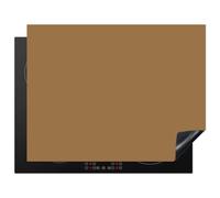 KitchenYeah© Protège Plaque Induction Protecteur Cuisiniere Decoration | 77x59 cm Deco Cuisine Accessoire Pratique Protection De Vitroceramique Kitchen Gadget Sahara - Terre - Orange
