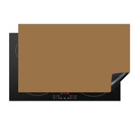 KitchenYeah© Protège Plaque Induction Protecteur Cuisiniere Decoration | 83x51 cm Deco Cuisine Accessoire Pratique Protection De Vitroceramique Kitchen Gadget Sahara - Terre - Orange