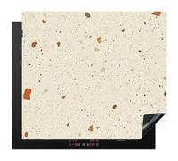 KitchenYeah© Protege Plaque Tapis Pour Induction Deco Cuisine Protection | 58x51 cm - Vitrocéramique Pour Cuisiniere Terrazzo - Décoration - Tuiles - Motifs