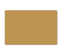 KitchenYeah© Set de Table Ensemble 6 Pièces Dessous Plat Antidérapant | 45x30 cm - Rectangulaire - Lavable Coloré Vinyle Ocre Jaune - Couleur - Automne - Solid - Couleurs