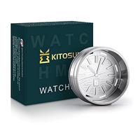 Kitosun WatcHMD Systèmes de Chauffe Chicha - Accessoire Narguilé HMD SmokeBox en Acier Inoxydable Contient Facilement 3 Cubes de Charbon Naturel 26 mm Lustré de Bon Goût et Durable (OwatcHMD-Steel)