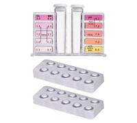 Kits d'analyse de l'eau | 100 de test de piscine,Bandes d'essai d'eau de piscine pour l'acide cyanurique d'alcalinité de dureté de brome de chlore de PH