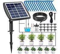 Kits D'arrosage Automatiques Goutte à Goutte énergie Solaire,Système d'irrigation Jardin,Système Arrosage-pour 10 Plantes en Pot