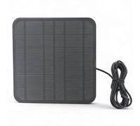 Kits de Panneaux Solaires 12 W 6 V, Chargeur Solaire Portable fixé au Mur pour Batterie de Caméra Stick Up, Panneaux Solaires pour Batterie de Caméra de Projecteur Circulaire
