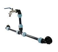 Kits de raccordement IBC, ensemble de raccordement pour réservoirs IBC de récupération d'eau de pluie avec robinet de jardin à col de cygne de 3/4" et tuyau de baril de pluie de 1/2 pour 1/2