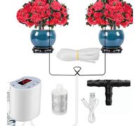 Kits D'Irrigation Goutte À Goutte Automatiques | Protection Intelligente Coupure Alimentation,Système D'Irrigation Automatique - Vacances Bureau Maison Salon Jardin Serre Balcon Cour Voyages