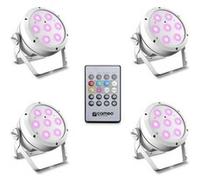 Kits et Packs Lumières - Cameo Root Par 4 WH Set 1 - Set de 4 X CLROOTPAR4wh Avec Télécommande