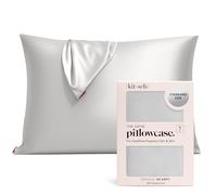 Kitsch Taie d'oreiller 100% Satin avec Fermeture éclair, taie d'oreiller Plus Douce Que la Soie pour Les Cheveux et la Peau, taie d'oreiller rafraîchissante, Housse d'oreiller en Satin (Taille