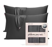 Kitsch Taie d'oreiller 100% Satin avec Fermeture éclair, taie d'oreiller Plus Douce Que la Soie pour Les Cheveux et la Peau, taie d'oreiller rafraîchissante, Housse d'oreiller en Satin (Taille
