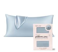 Kitsch Taie d'oreiller en satin pour très grand lit, plus douce que la soie de mûrier pour les cheveux et la peau, respirante, lisse et rafraîchissante avec fermeture éclair, cadeau pour femme, maman,