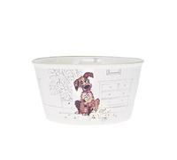 KIUB Bol timbale sans anse - Motif chien gentil assis- matière porcelaine - contenance 550ML