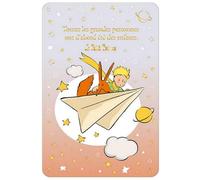 KIUB Carte postale Le Petit Prince et le Renard sur un avion en papier (10x15cm)