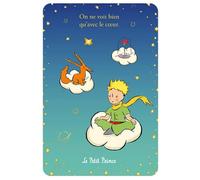 KIUB Carte postale Le Petit Prince, Renard et Rose sur les nuages (10x15cm)