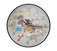KIUB : Horloge Chaton Pâtissier - Diamètre 30cm