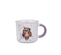 KIUB Mini mug timbale expresso avec des animaux - motif jeune chouette des bois - Hauteur 6,5CM - porcelaine fine