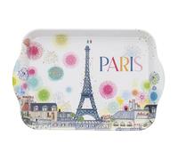 KIUB Mini Plateau Paris Tour eiffel - motif Paris en Fête - mélamine de qualité - Taille Mini 14*21 CM
