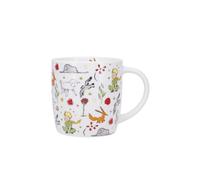 KIUB Mug Petit Prince - Motif Le Petit Prince au milieu de tous les personnages de son histoire - matière porcelaine fine - contenance 350 ML
