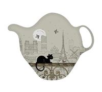 KIUB : Repose-Sachet de thé Chat Oiseaux Paris Tour Eiffel