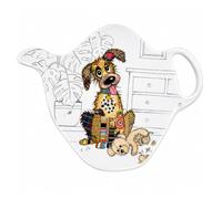 KIUB - Repose Sachet de thé Motif Chien - mélamine de qualité