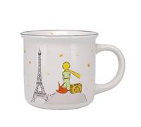 KIUB Tasse mug en porcelaine (Le Petit Prince, valise, Renard et Tour Eiffel)