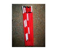 KIUUY55 Poteau d'enquête sectionnel en aluminium 2-5 m | Profilés légers filetés en aluminium, assemblage sans outil, motif, corps non marqué for montage sur prisme.(4meter)