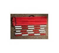 KIUUY55 Poteau d'enquête sectionnel en aluminium 2-5 m | Profilés légers filetés en aluminium, assemblage sans outil, motif, corps non marqué for montage sur prisme.(5meter)