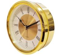 Kivivaka 89 mm pour réveil à quartz rond en métal argenté doré DIY pour remplacement de visage personnalisé décoration d'intérieur