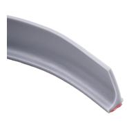 Kivivaka Barrière de douche en silicone de 1 m, bande de rétention d'eau de salle de bain, compatible avec les douches sans boucles, seuil flexible de butée d'eau, noir/blanc/gris/transparent/bleu
