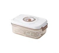 Kivivaka Boîte de rangement sous vide transparente, grande capacité hermétique, avec port de pompe, distributeur de fraîcheur empilable pour cuisine (B)