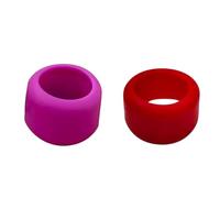 Kivivaka Botte de protection en caoutchouc pour embouts hexagonaux de 0,6 | Lot de 2 manchons durables et résistants à l'usure, compatibles avec les principales marques d'outils